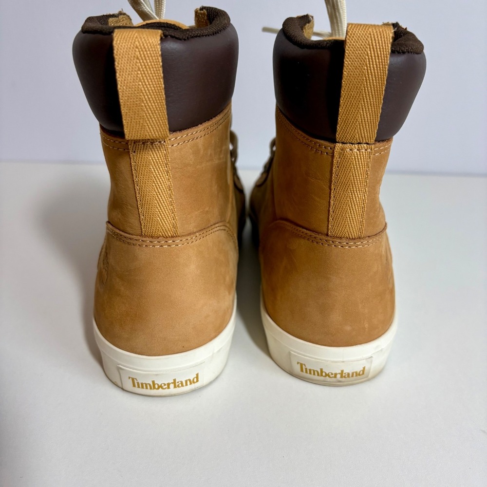 Timberland Womens Sz 9 Skyla Bay 6" Wheat Nubuck Sneaker Boots A2C3S High Top - Picture 6 of 10